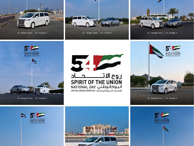 Faraday Future Makes a Striking Appearance with Its FX Super One and FF 91 2.0 Across the UAE’s Seven Emirates in Celebration of the Nation’s 54th Nat